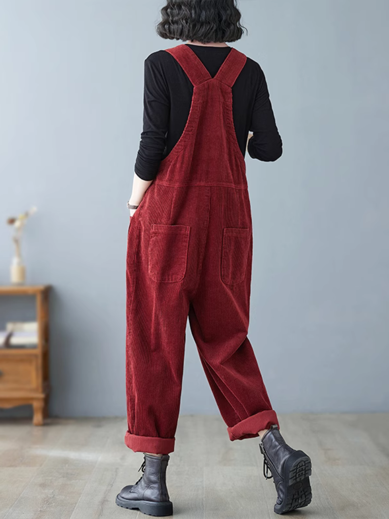 Women's Pockets Style Dungarees