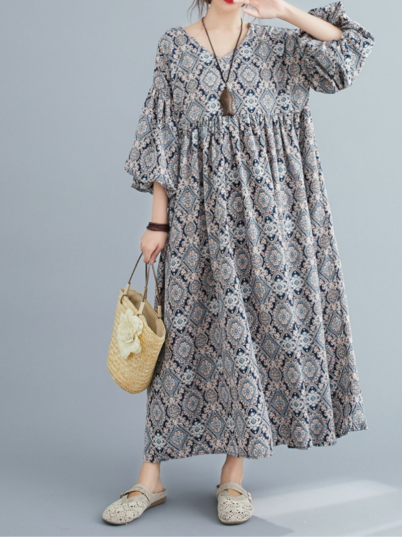 Women's Printed Smock Dresses for Summer