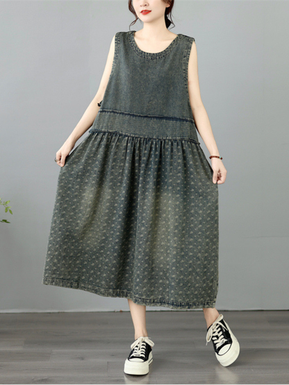 Weekend-Ready Swing Denim Dress — Effortless Fit, Soft and Flattering Everyday