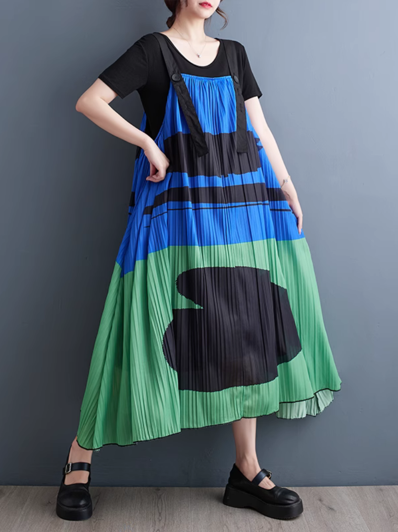 Women's Loose Large Size Salopette Dress
