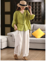 Women's Artistic Style & Cool Solid Color Plaid Bottom
