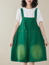 Women's Summer Comfort Outdoor Short Pockets Overalls Dungarees