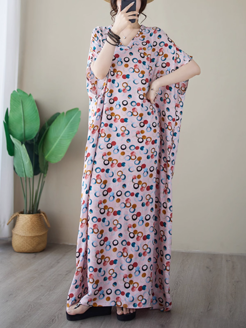Women's pink Kaftan dress