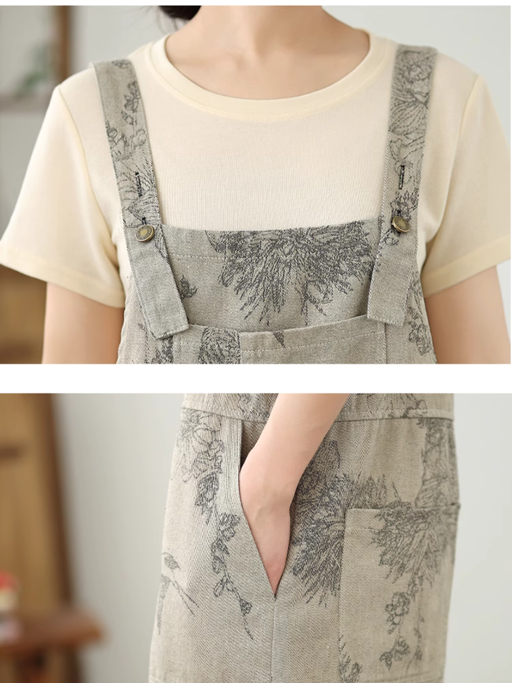 Women's Trendy Grey Dungaree 