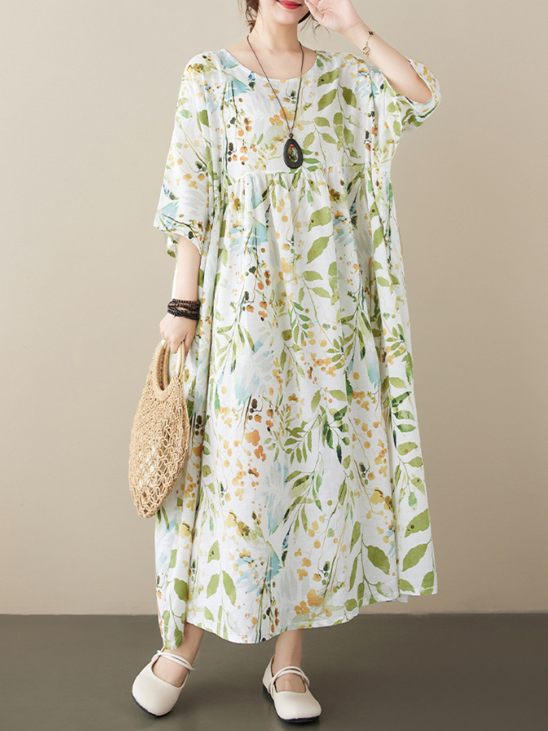 Women's Green Smock Dress