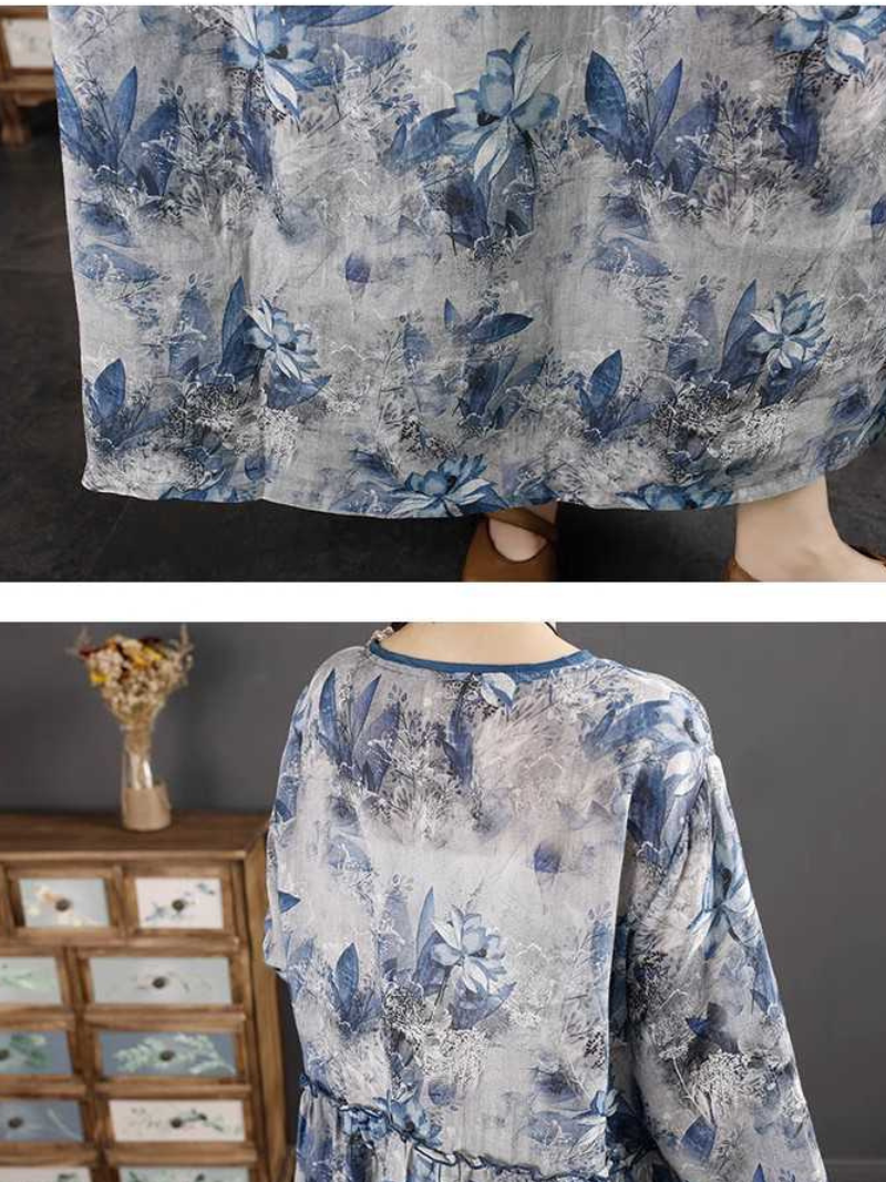   Blue lightweight polyester