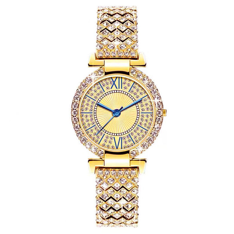 Full Diamond Mesdames Watch Watan Watch Quartz Watch Bracelet Watch