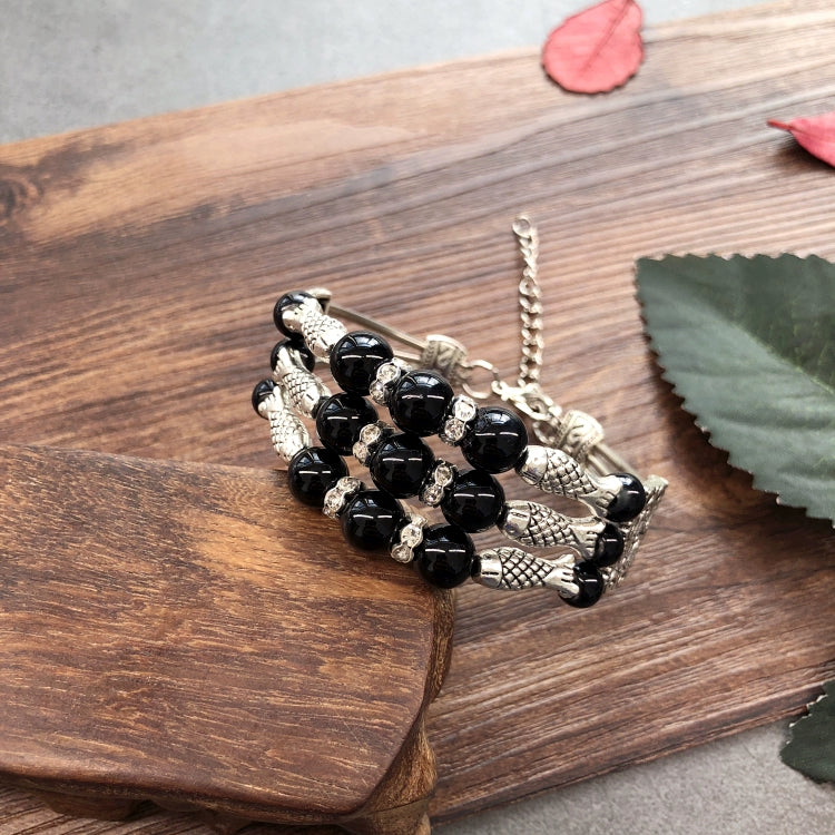 Bracelet bohème en pierre à la main rétro