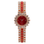 Relógios femininos Bracelete de diamante colorido Relógios britânicos de diamantes na moda