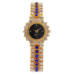 Relógios femininos Bracelete de diamante colorido Relógios britânicos de diamantes na moda