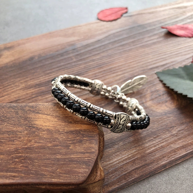 Bracelet bohème en pierre à la main rétro