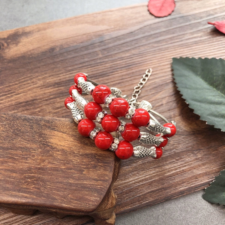 Bracelet bohème en pierre à la main rétro