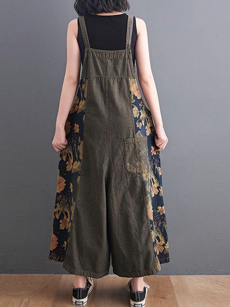 Black Denim Dungaree