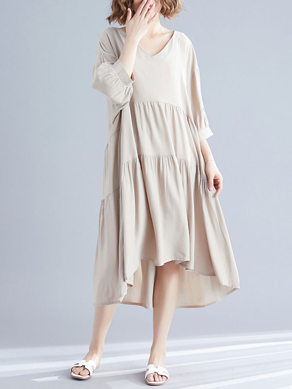 Robe de smock en coton inspiré