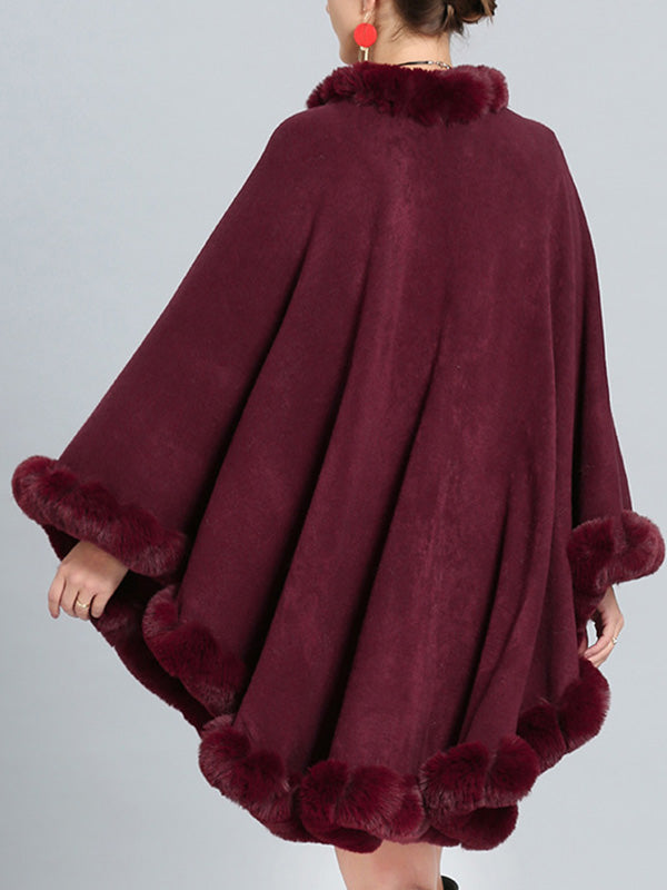 Cardigan de cape de taille poncho plus fine et fantaisie