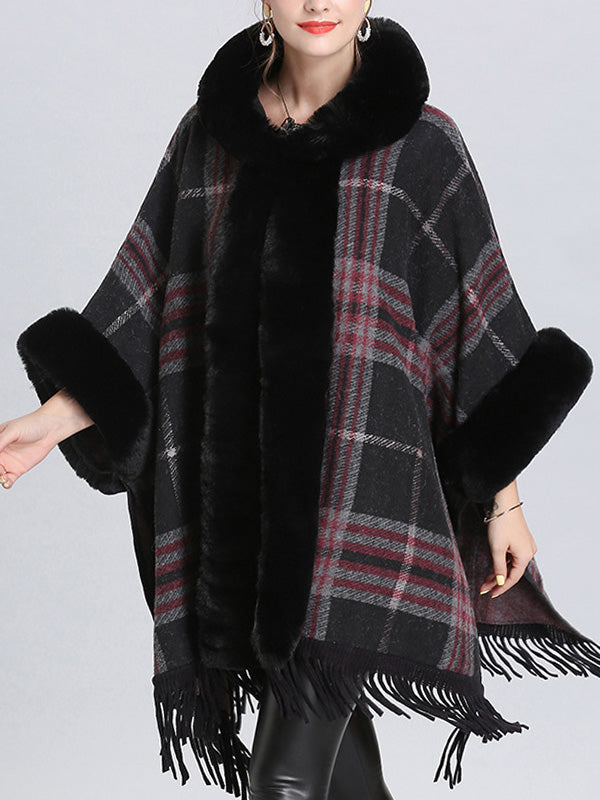 Frontière extravagante Border Flully Neck Cape Cardigan