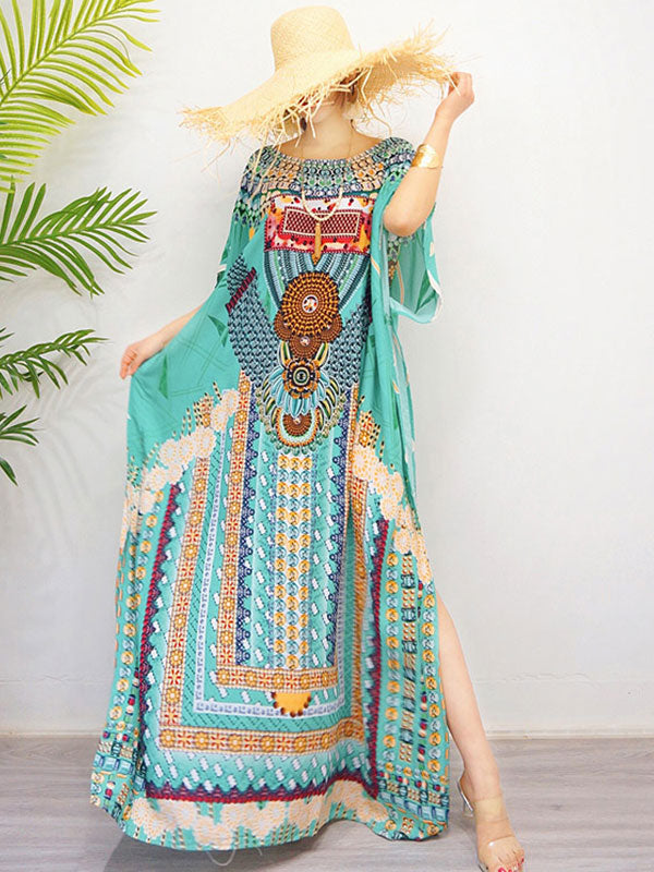 O vestido maxi de fada do estilo étnico Skyler