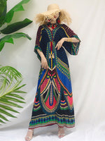 Tara Lee estilo retrô vestido maxi boêmio solto