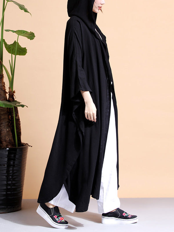 Batwing-Sleeves Logo Cape Casat