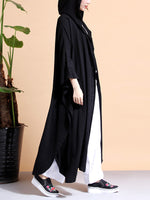 Batwing-Sleeves Logo Cape Casat