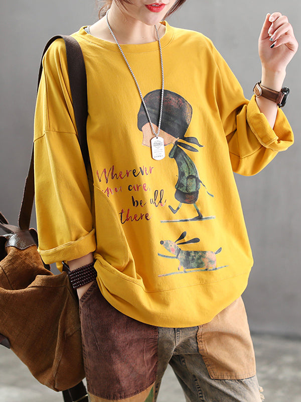 Eva Trends Jodie Stylish Vintage Cartoon Women's Top