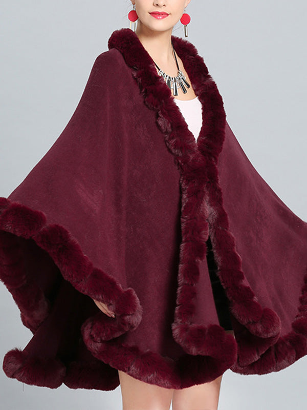 Cardigan de cape de taille poncho plus fine et fantaisie