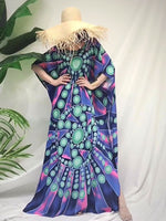 Disco vibra o vestido maxi boêmio retro