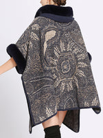 Cardigan de capa de tamanho alto e macio amável