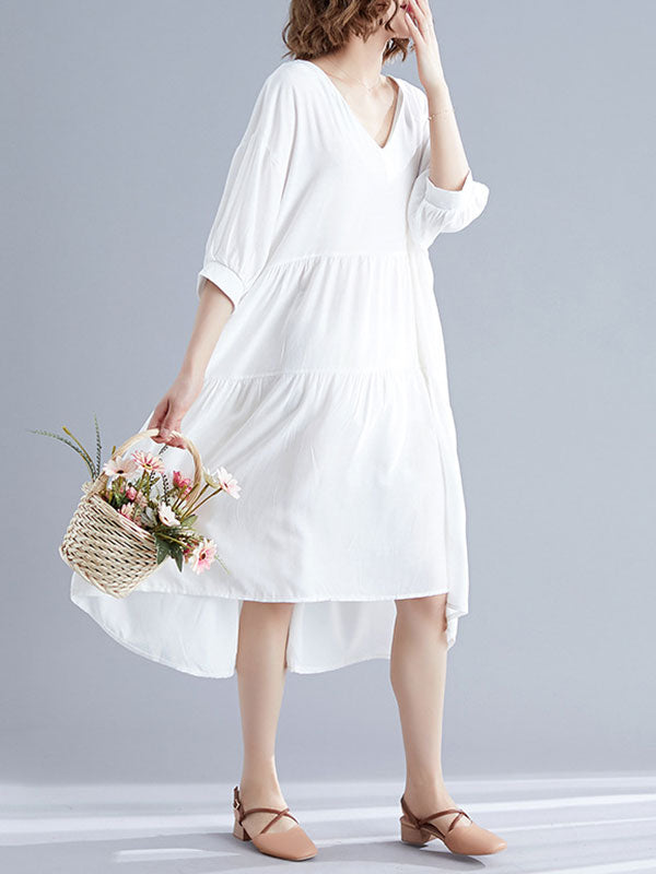 Robe de smock en coton inspiré
