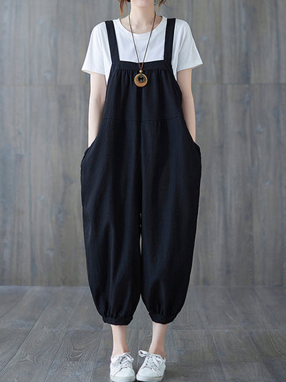 Dungarees cotton denim ripped jeans floral vintage retro style overall