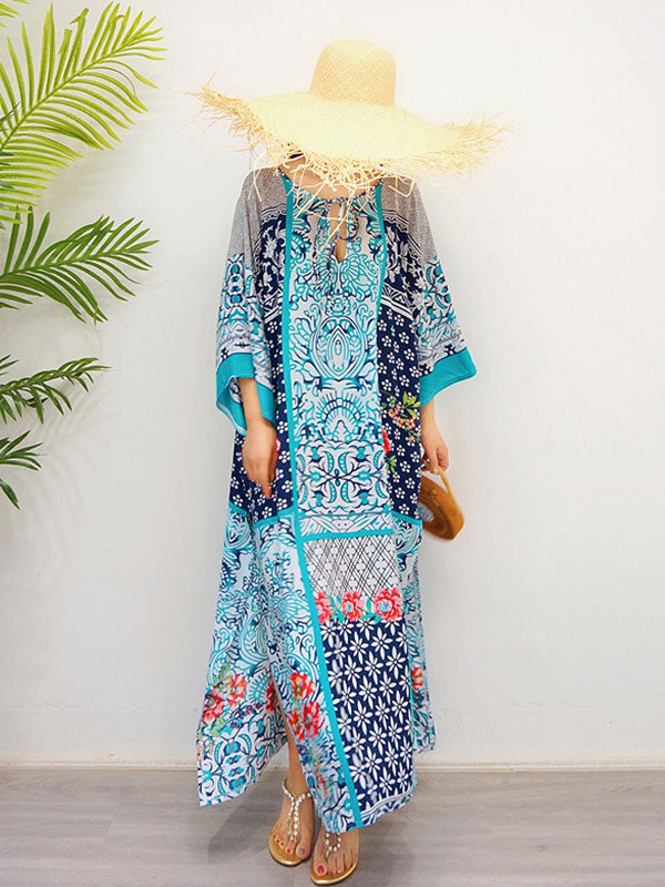 O vestido maxi boêmio do estilo retro Josie