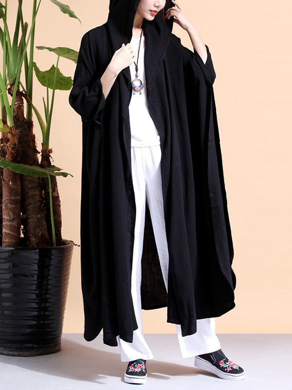 Batwing-Sleeves Logo Cape Casat