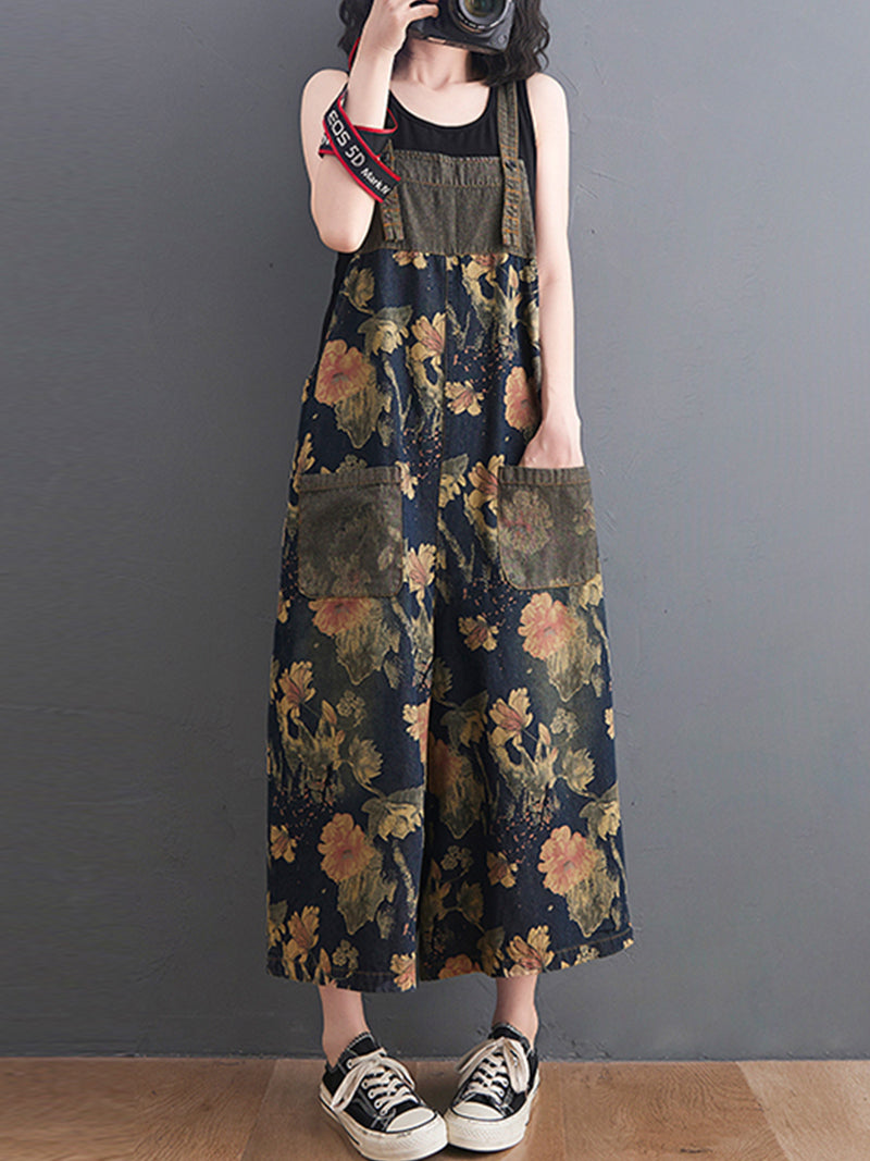 chic women's denim dungarees