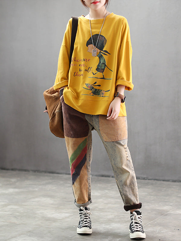 Eva Trends Jodie Stylish Vintage Cartoon Women's Top