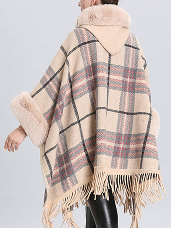 Extravagant Tassel Border Flully Neck Cape Cardigan