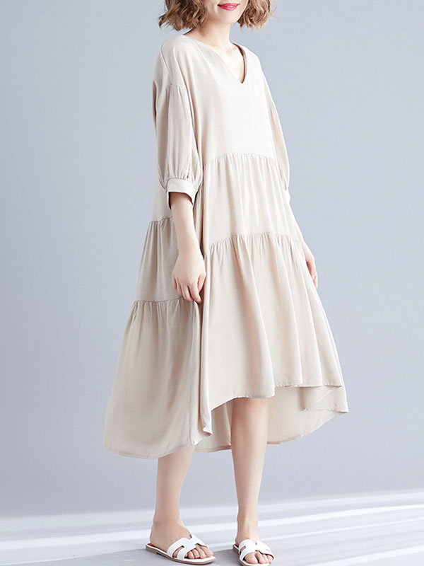 Robe de smock en coton inspiré
