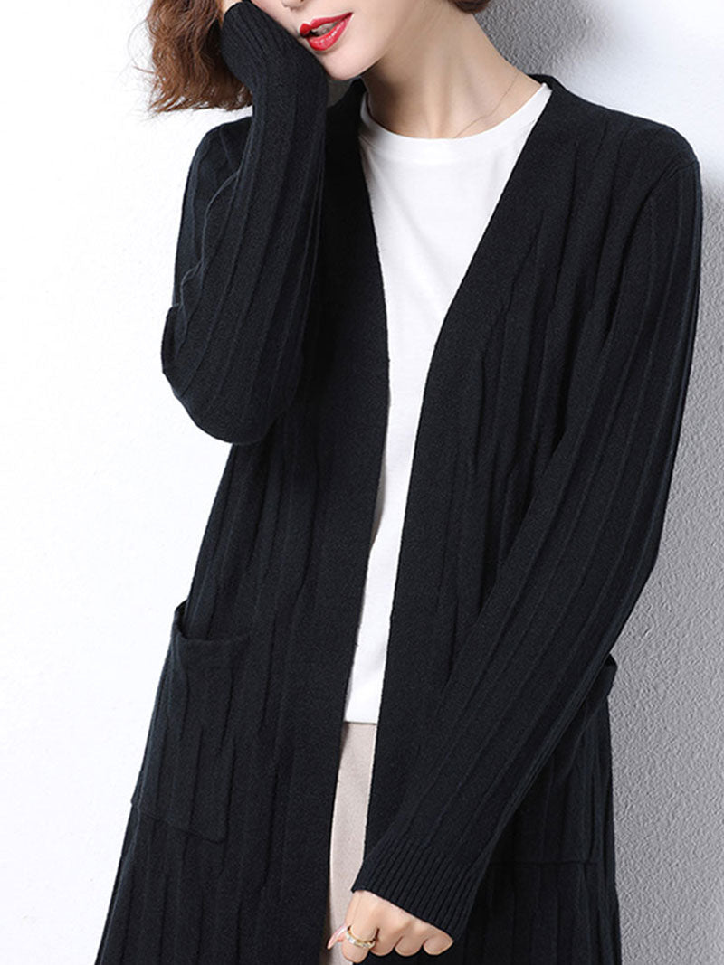 Attendez le long cardigan