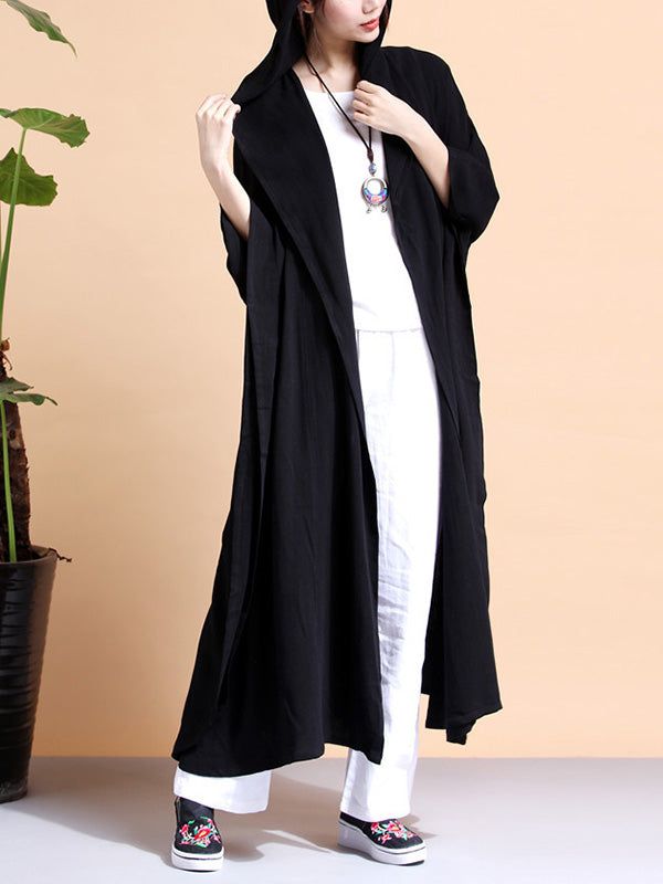 Batwing-Sleeves Logo Cape Casat