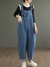 Women's High Waist Overalls