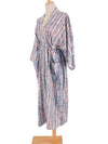 Evatrends cotton gown robe printed kimonos, Outerwear, Rayon 100（%）, Nightwear, long kimono, Board Sleeves, Different colors, loose fitting, Tie-Dye Print