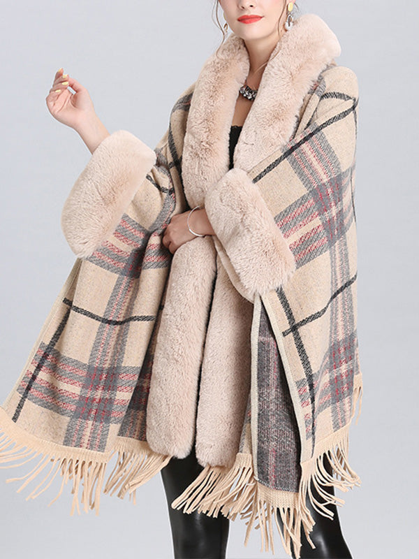 Frontière extravagante Border Flully Neck Cape Cardigan