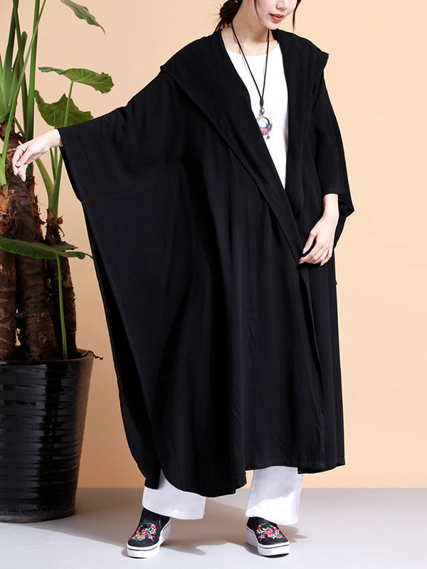 Batwing-Sheeves Cape Coat