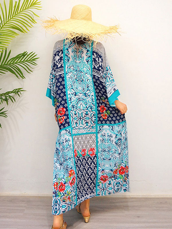 O vestido maxi boêmio do estilo retro Josie