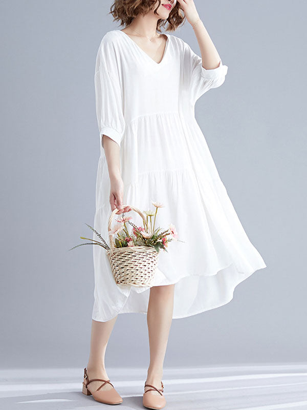 Robe de smock en coton inspiré