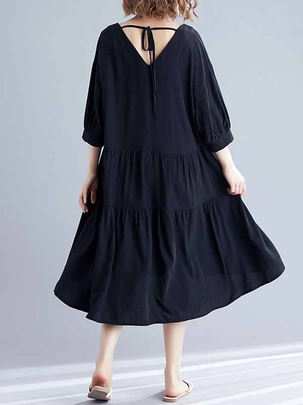 Robe de smock en coton inspiré