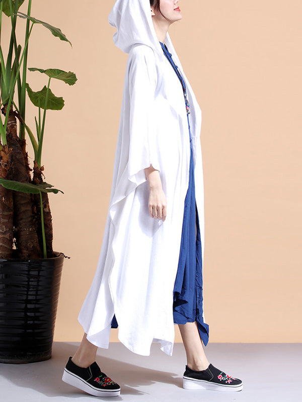 Batwing-Sleeves Logo Cape Casat