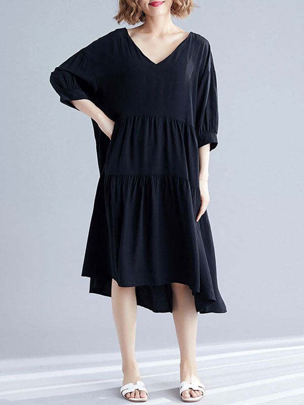 Robe de smock en coton inspiré