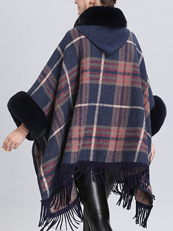 Frontière extravagante Border Flully Neck Cape Cardigan