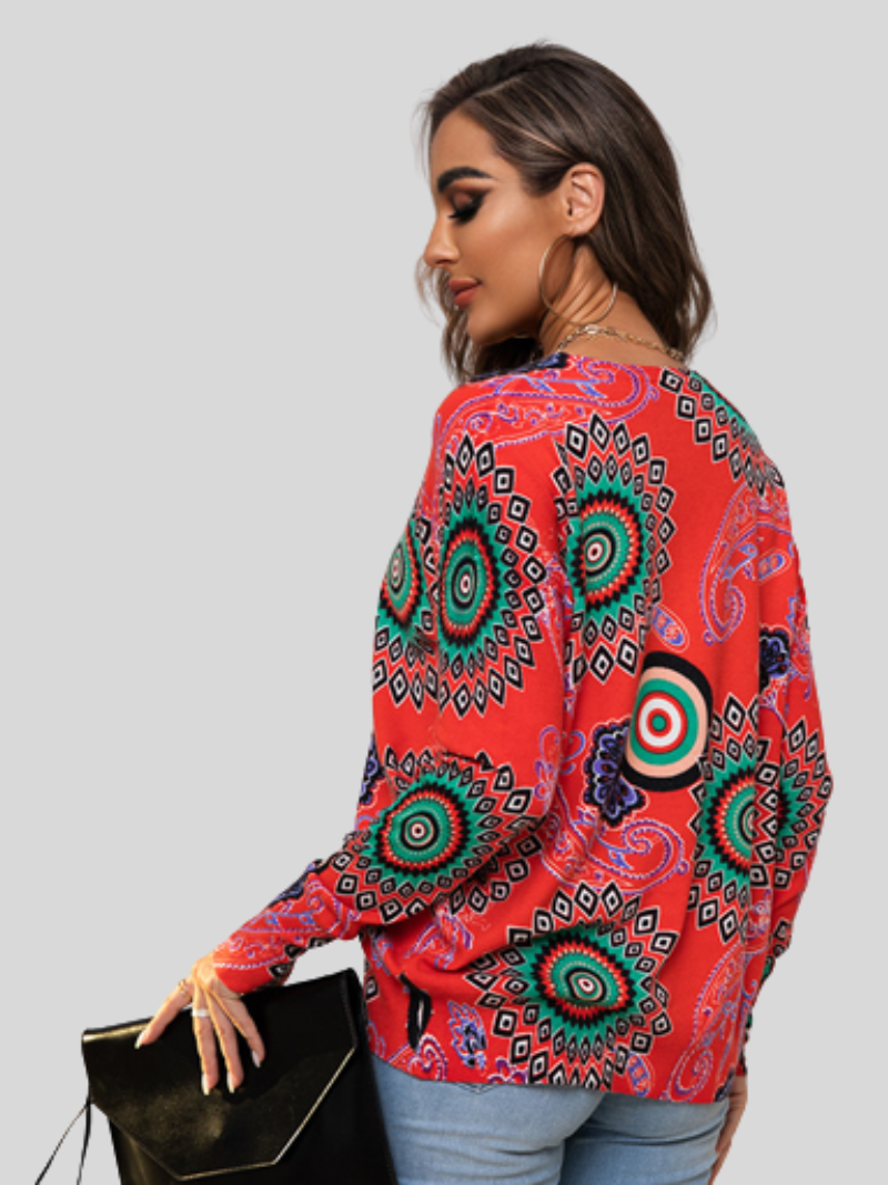 Automne des femmes et hiver décontractée en vrac à manches longues à manches longues