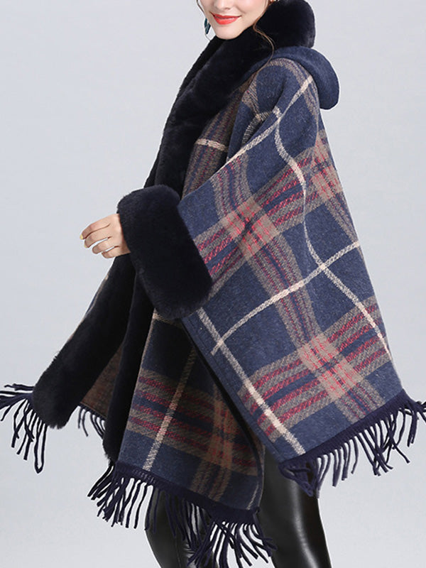 Frontière extravagante Border Flully Neck Cape Cardigan